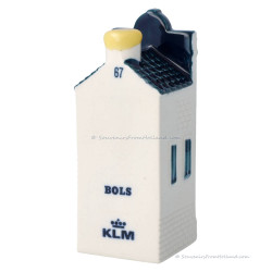 KLM miniatuur huisje nummer 67 - Delfts Blauw