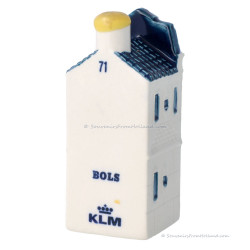 KLM miniatuur huisje nummer 71 - Delfts Blauw