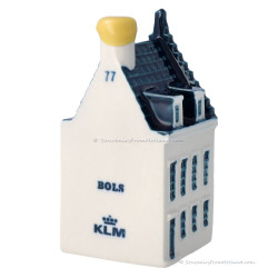 KLM miniatuur huisje nummer 77 - Delfts Blauw