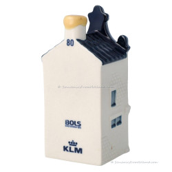 KLM miniatuur huisje nummer 80 - Delfts Blauw