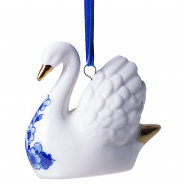 Zwaan Kersthanger Delfts Blauw met goud