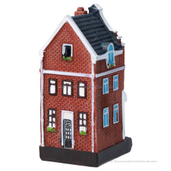 Bloemenwinkel Grachtenpand Holland - 8cm Polystone