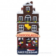 Chocolates Shop Canal House Amsterdam - 8cm Polystone