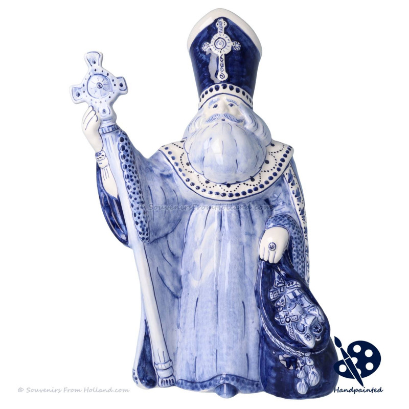 XL Luxury Bishop Saint Nicholas  38cm - Handpainted Delftware