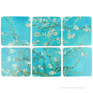 Van Gogh Almond Blossom Coasters - Set of 6