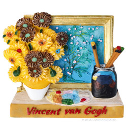 Van Gogh 3D Magnet with Palette & Brushes – Polystone