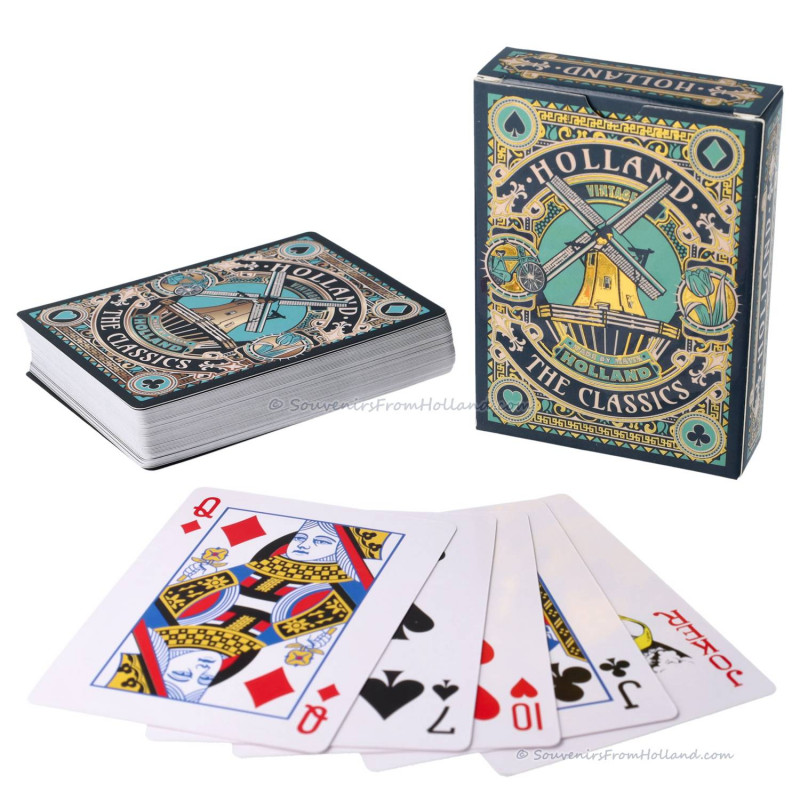 Blue Gold Holland Playing Cards