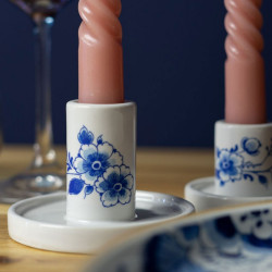 Kandelaar Kaarsenstandaard Delfts Blauw groot