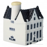 KLM miniature house number 105 - Delft Blue