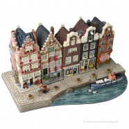 Set E - Large Base Plate with 5 Canal Houses Amsterdam Streets®