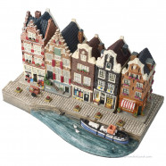 Set E - Large Base Plate with 5 Canal Houses Amsterdam Streets®