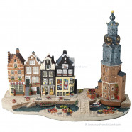 Set G - Grote Basisplaat met 4 Grachtenpanden Amsterdam Streets®