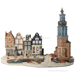 Set G - Grote Basisplaat met 4 Grachtenpanden Amsterdam Streets®