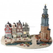 Set H - Grote Basisplaat met 4 Grachtenpanden Amsterdam Streets®