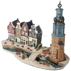 Set H - Grote Basisplaat met 4 Grachtenpanden Amsterdam Streets®