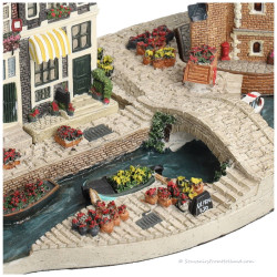 Set H - Grote Basisplaat met 4 Grachtenpanden Amsterdam Streets®