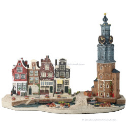 Set H - Grote Basisplaat met 4 Grachtenpanden Amsterdam Streets®