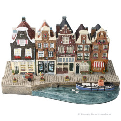 Set D - Grote Basisplaat met 5 Grachtenpanden Amsterdam Streets®