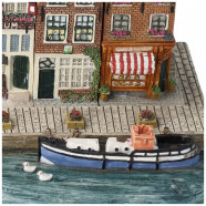 Set D - Large Base Plate with 5 Canal Houses Amsterdam Streets®