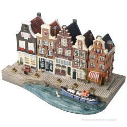Set D - Grote Basisplaat met 5 Grachtenpanden Amsterdam Streets®