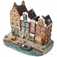 Set A - Small Base Plate with 4 Canal Houses Amsterdam Streets®
