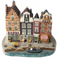Set A - Small Base Plate with 4 Canal Houses Amsterdam Streets®