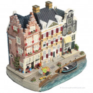 Set B - Kleine Basisplaat met 3 Grachtenpanden Amsterdam Streets®