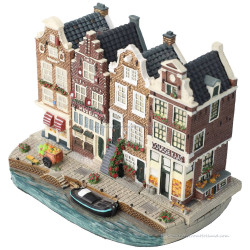 Set C - Small Base Plate with 4 Canal Houses Amsterdam Streets®