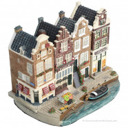 Set C - Kleine Basisplaat met 4 Grachtenpanden Amsterdam Streets®