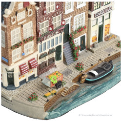 Set C - Kleine Basisplaat met 4 Grachtenpanden Amsterdam Streets®