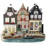 Set I - Small Base Plate with 3 Canal Houses Amsterdam Streets®