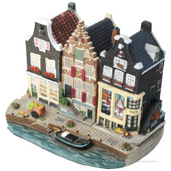 Set I - Small Base Plate with 3 Canal Houses Amsterdam Streets®