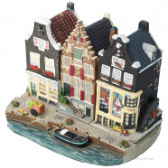 Set I - Small Base Plate with 3 Canal Houses Amsterdam Streets®