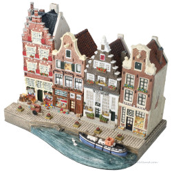 Set F - Grote Basisplaat met 5 Grachtenpanden Amsterdam Streets®