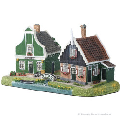 Zaanse Schans with 2 Houses - Amsterdam Streets®