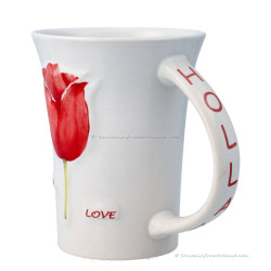Holland Mug with Red Tulips 250ml