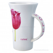 Holland XL Mug with Pink Tulips 450ml