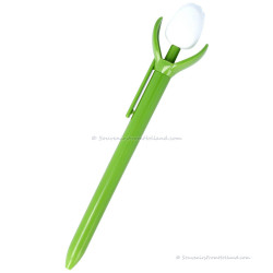 Mini Tulp Balpen Wit 17 cm