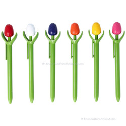Mini Tulp Balpen Wit 17 cm
