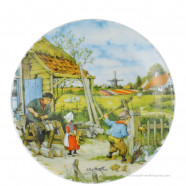Wandbord Hollandse Klompenmaker – Medium 19 cm