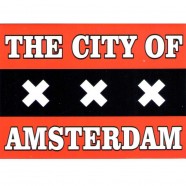 Vlag van Amsterdam - Platte Magneet