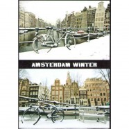 Winter in Amsterdam - Platte Magneet