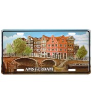 Kentekenplaat Amsterdam Gracht