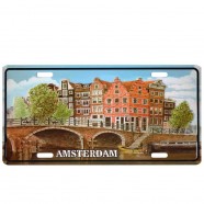 Amsterdam Canal - Licence Plate