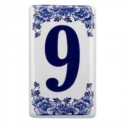 Huisnummer 9 - Delfts Blauw