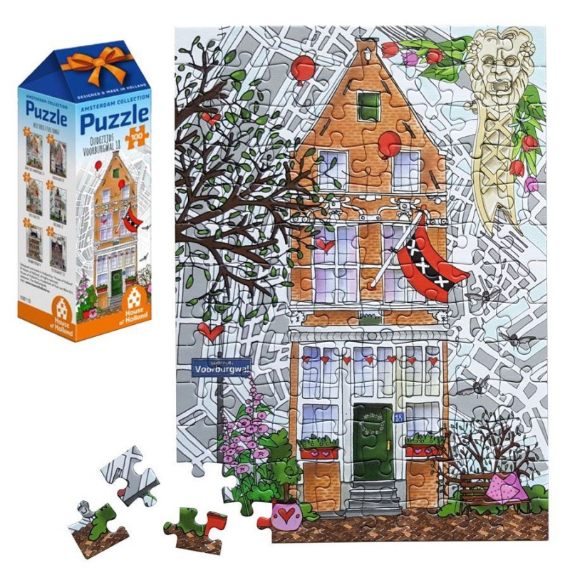 Jigsaw Puzzle Canal House nr 1 - 100 pieces
