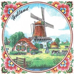 Windmill Holland Napkins - Color