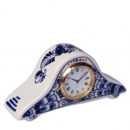 ﻿Miniature Pendulum﻿ Clock Flowers 5x11 cm - Delft Blue