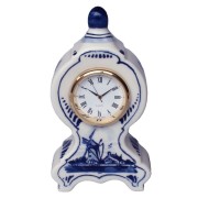 Clocks Miniature Mantel Clock Windmill 11cm - Delft Blue