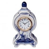 Miniature Mantel Clock Windmill 11cm - Delft Blue